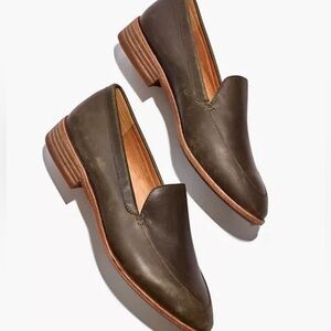 Madewell Olive Francis leather loafer 7.5